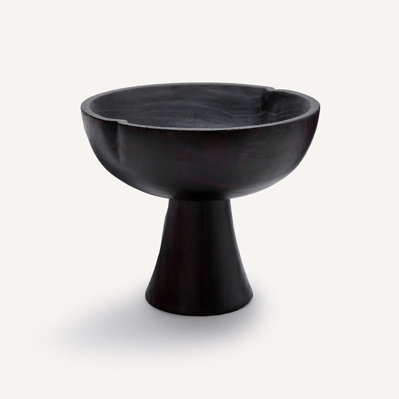 Am.pm Schale Mit Fuss Kuchoma, Gebranntes Khaya-holz