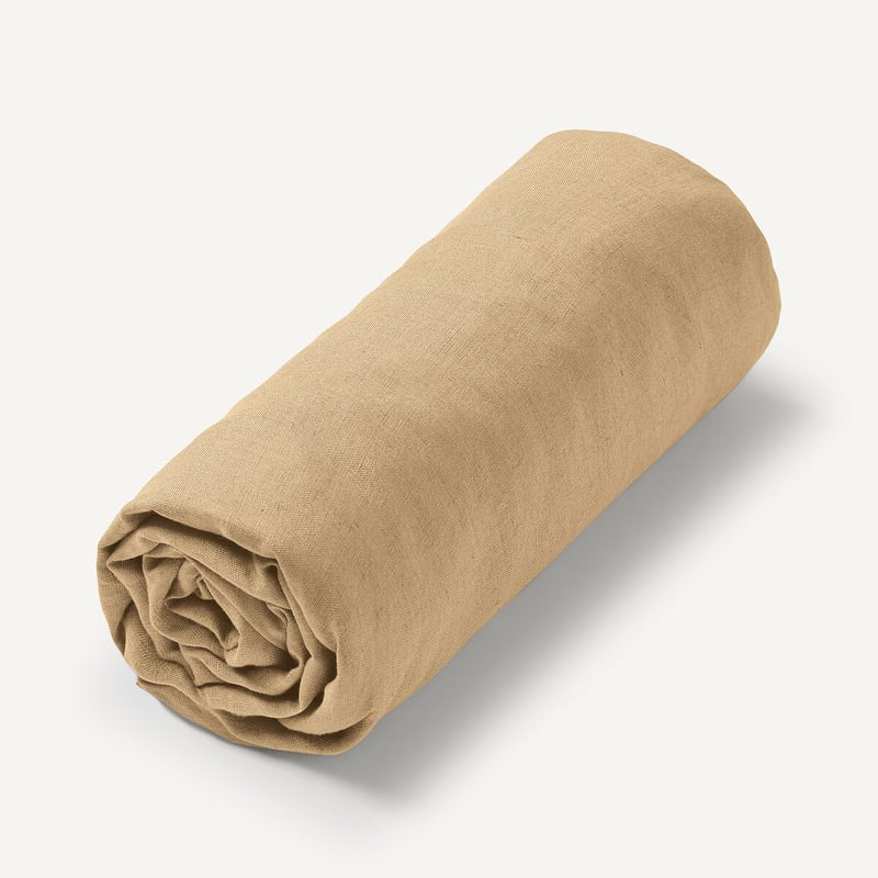 Am.pm Fixleintuch Elina Aus Gewaschenem Leinen, Für Dicke Matratzen