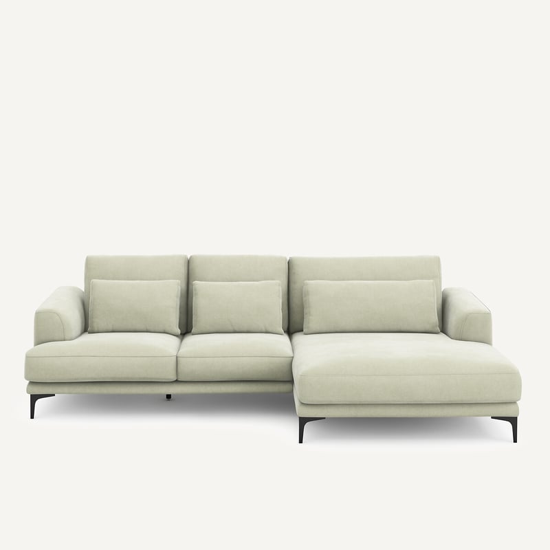 Am.pm Ecke Meridian Xl Rechts In Stonewashed Velours, Marsile