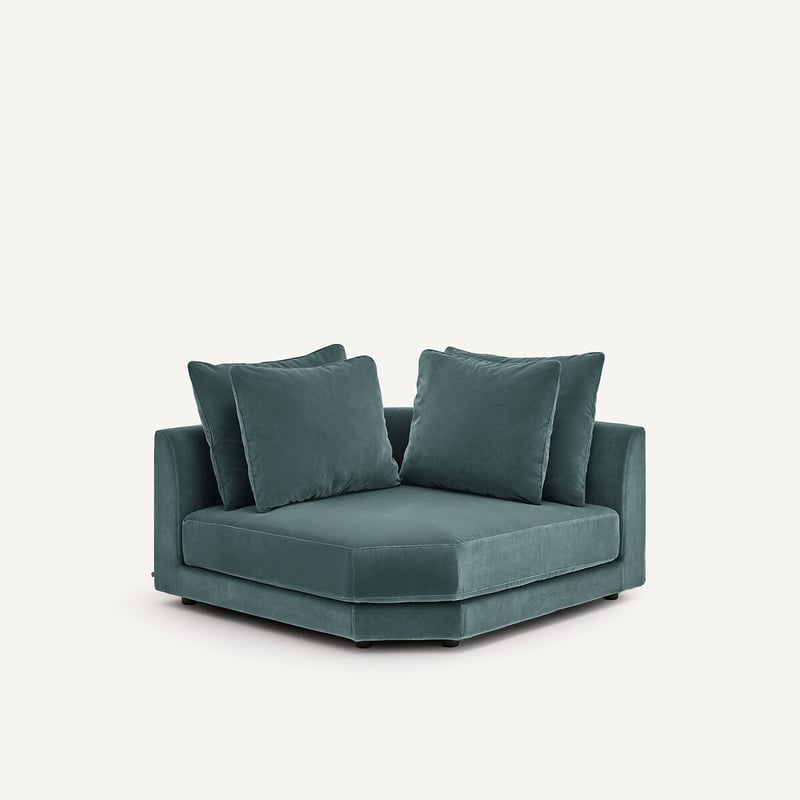Am.pm Modulares Ecksofa Aus Samt, Tiberio