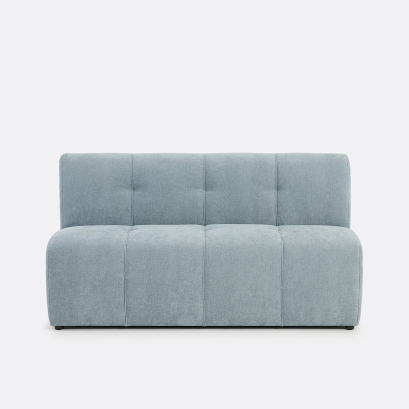 Modulares Tischbankelement, 3-sitzer, Aus Feiner Chenille, Aneta