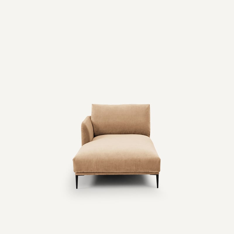 Emmanuel Gallina X Am.pm Chaiselongue Aus Stonewashed Velours, Oscar, Design Emmanuel Gallina