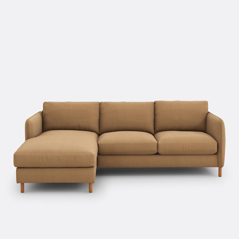 Ecksofa Loméo, Links, 4-sitzer, Polyester