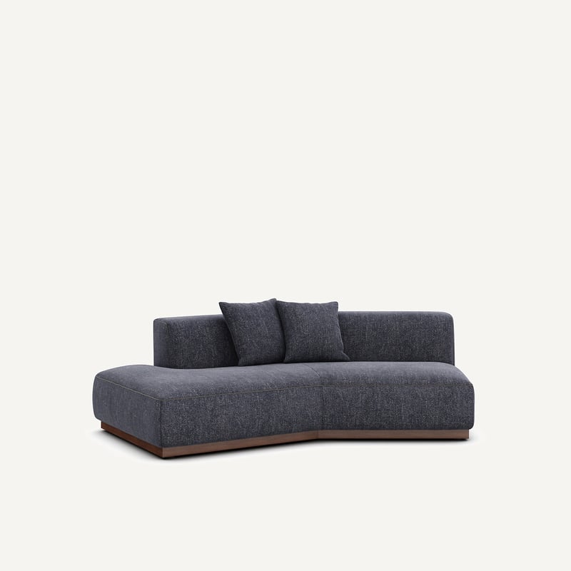 Am.pm Halbes Sofa Links In Meliertem Canvas, Jacopo