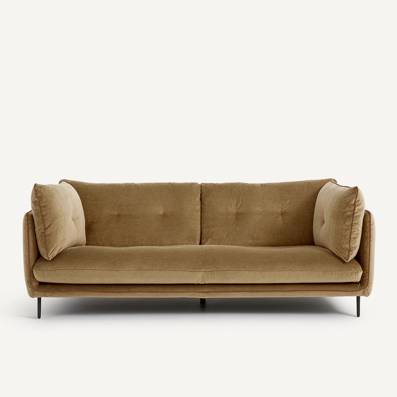 Am.pm Sofa Aus Leinenvelours, Botero