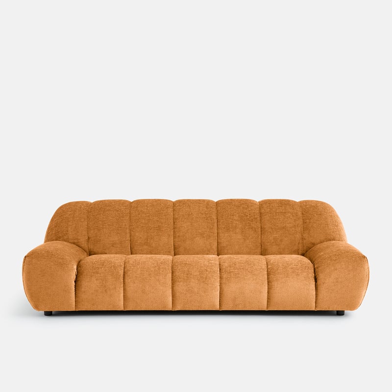 Dickes Velours-sofa 4-sitzer, Nuria