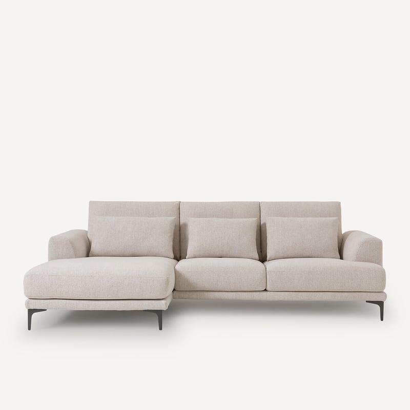 Am.pm Ecksofa Marsile Mit Ecke Links, Tweed-optik