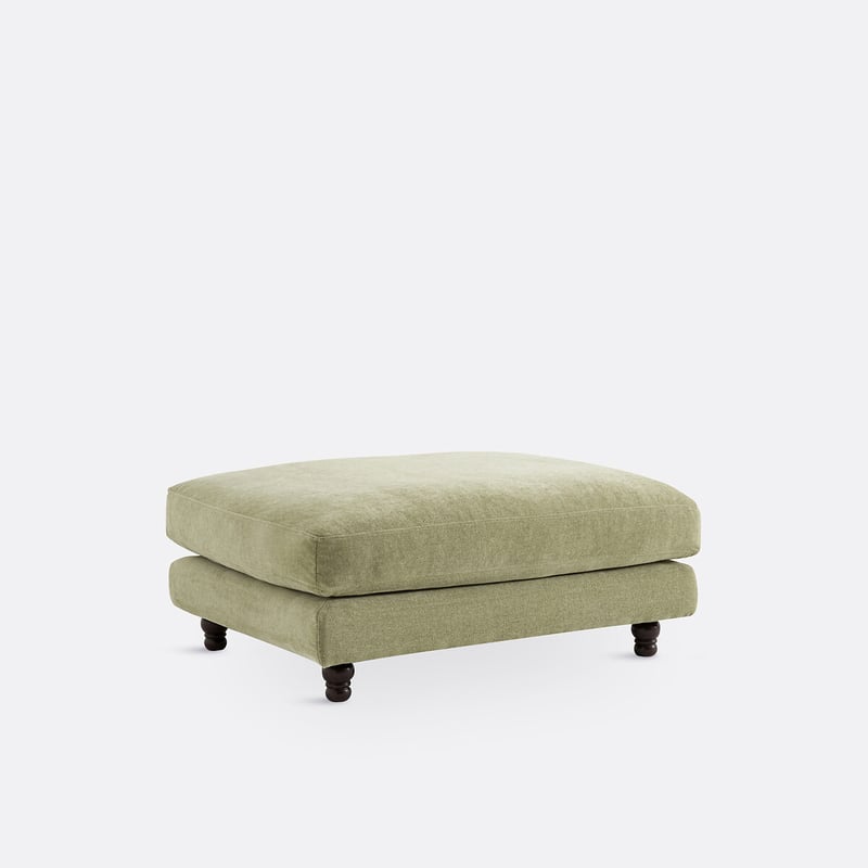 Polsterhocker Noon, Polyester Meliert