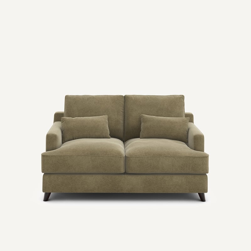 Am.pm Kompaktes 2-sitzer-sofa Aus Leinenvelours, Alwine