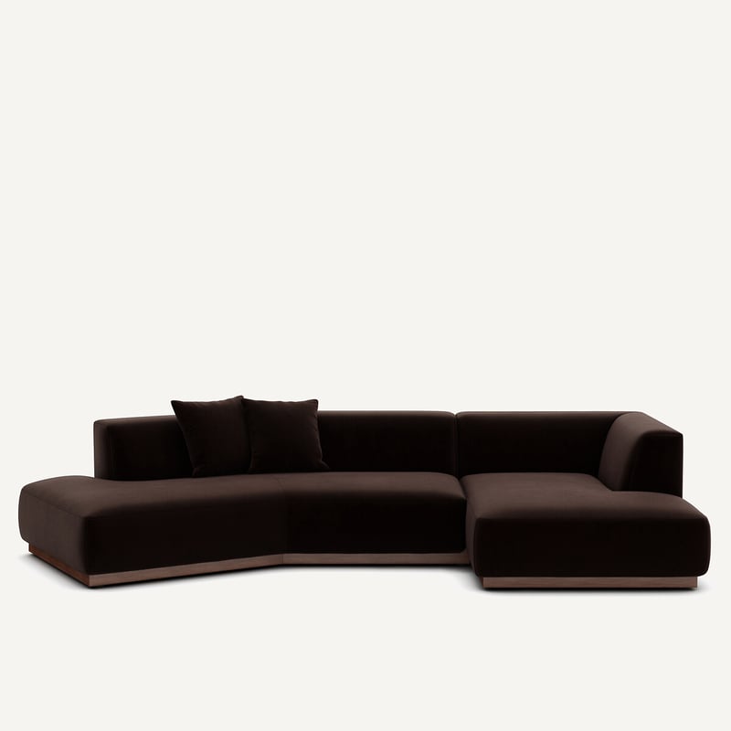 Am.pm Offenes Ecksofa Jacopo Mit Ecke Rechts, Samt