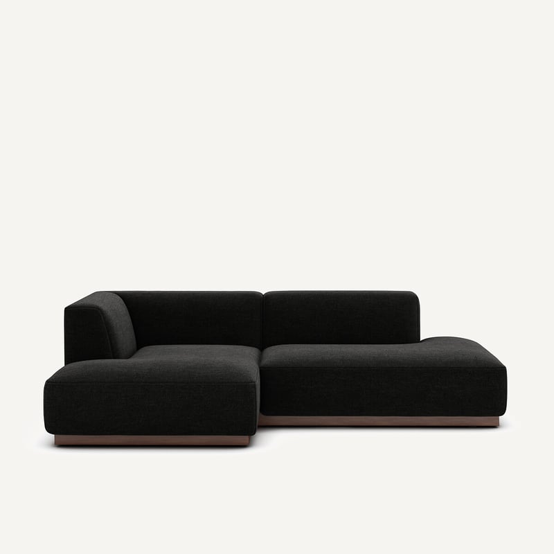 Am.pm Ecksofa Jacopo Mit Ecke Links, Meliertes Gewebe