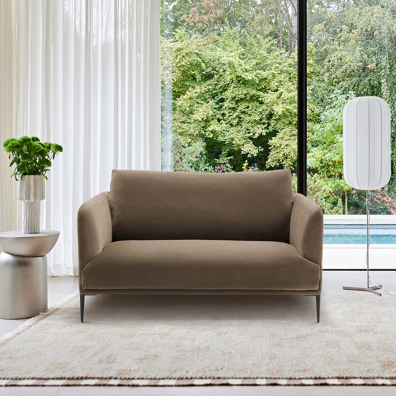 Emmanuel Gallina X Am.pm 2-sitzer-sofa, Samt, Oscar, Design Emmanuel Gallina