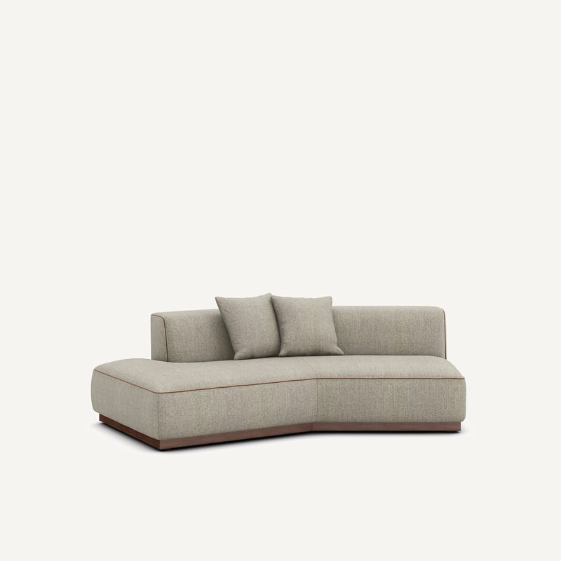 Am.pm Linkes Halbsofa Aus Tweed, Jacopo