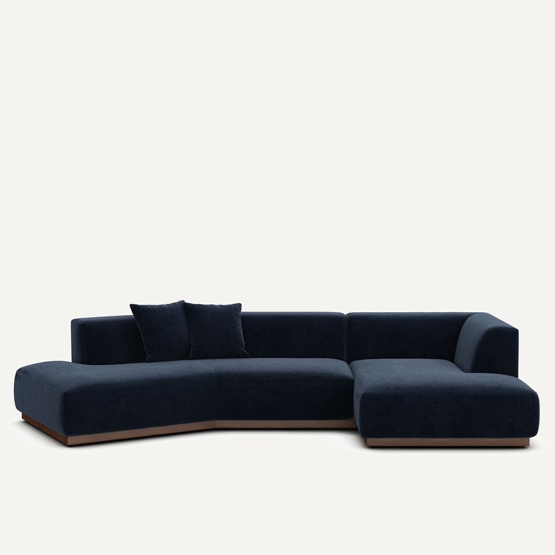 Am.pm Offenes Ecksofa Jacopo Mit Ecke Rechts, Chenillesamt