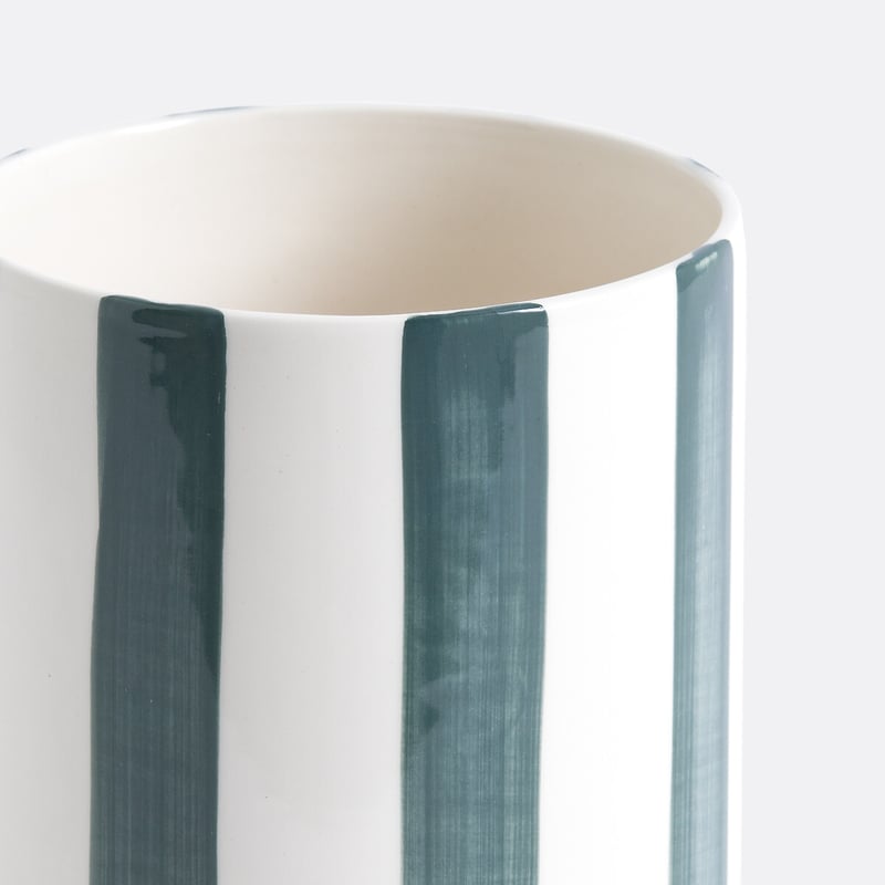 La Redoute Interieurs Vase Jaoma, Keramik Mit Streifenmuster, H. 25 Cm