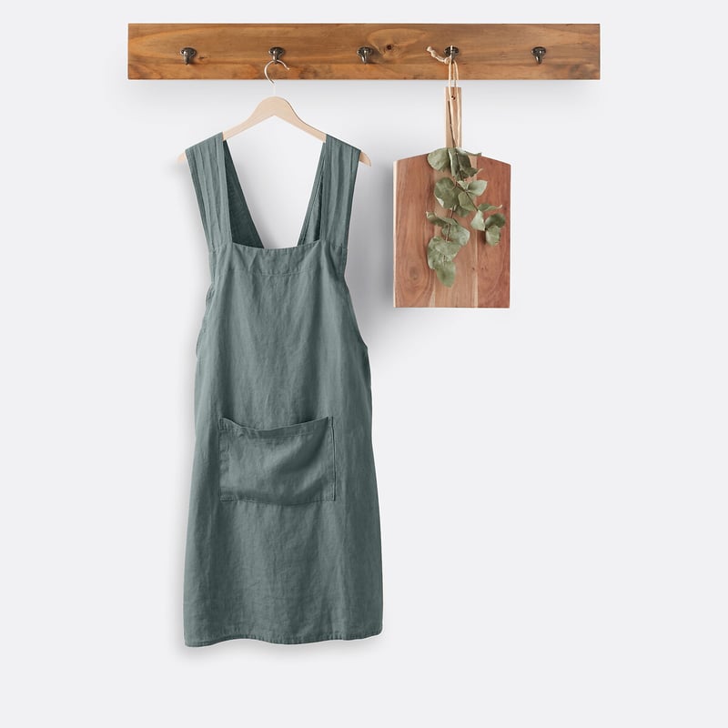La Redoute Interieurs Schürze Victorine Mit Japanischem Design, Vorgewaschenes Leinen