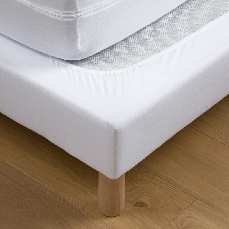 Bettüberwurf, Aus Baumwolljersey, Max. Höhe 25 Cm