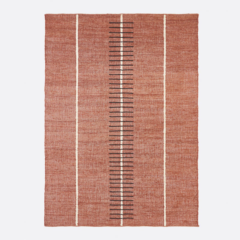 Teppich Calvy Aus Jute Und Baumwolle Mit Linienmuster