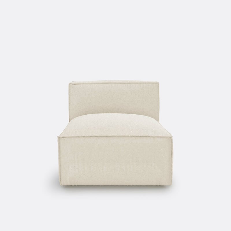 Sessel-element Seven Für Modulares Sofa, Aus Bouclé