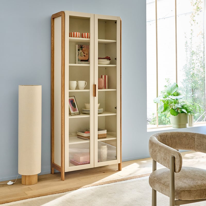 La Redoute Interieurs Bücherregal/vitrine 2-türig, H200 Cm, Lumeko