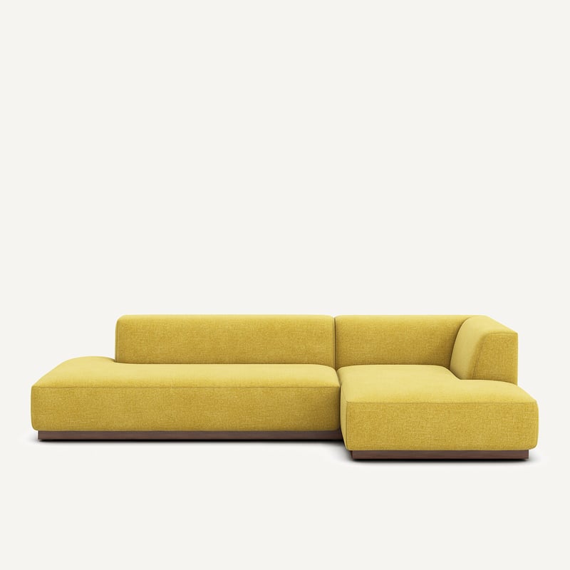 Am.pm Xl-ecksofa Jacopo Mit Ecke Rechts, Meliertes Gewebe
