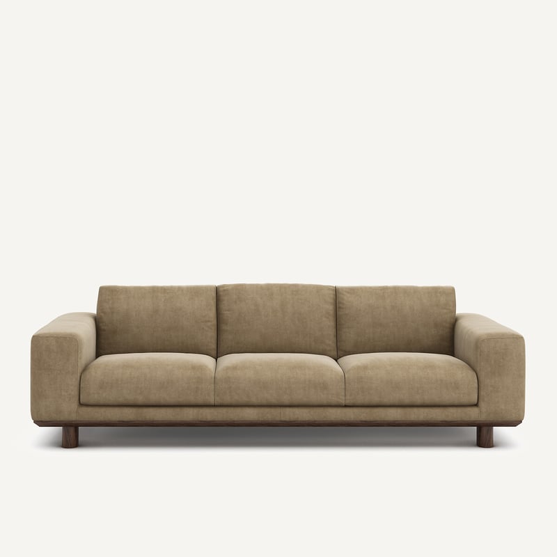 Am.pm Sofa Aus Stonewashed Velours, Cerea