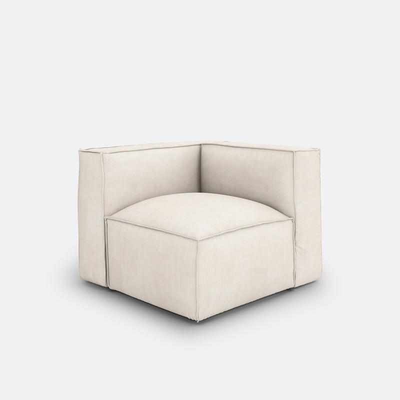 Eckelement Seven Für Modulares Sofa, Aus Cordsamt