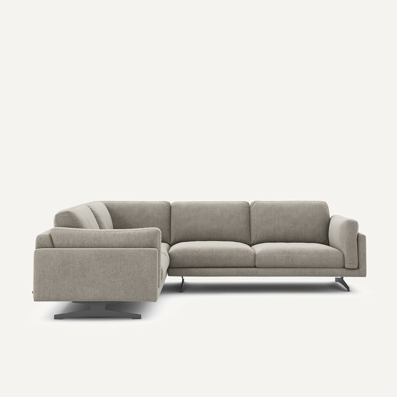 Am.pm Ecksofa Aus Chenille-velours, César