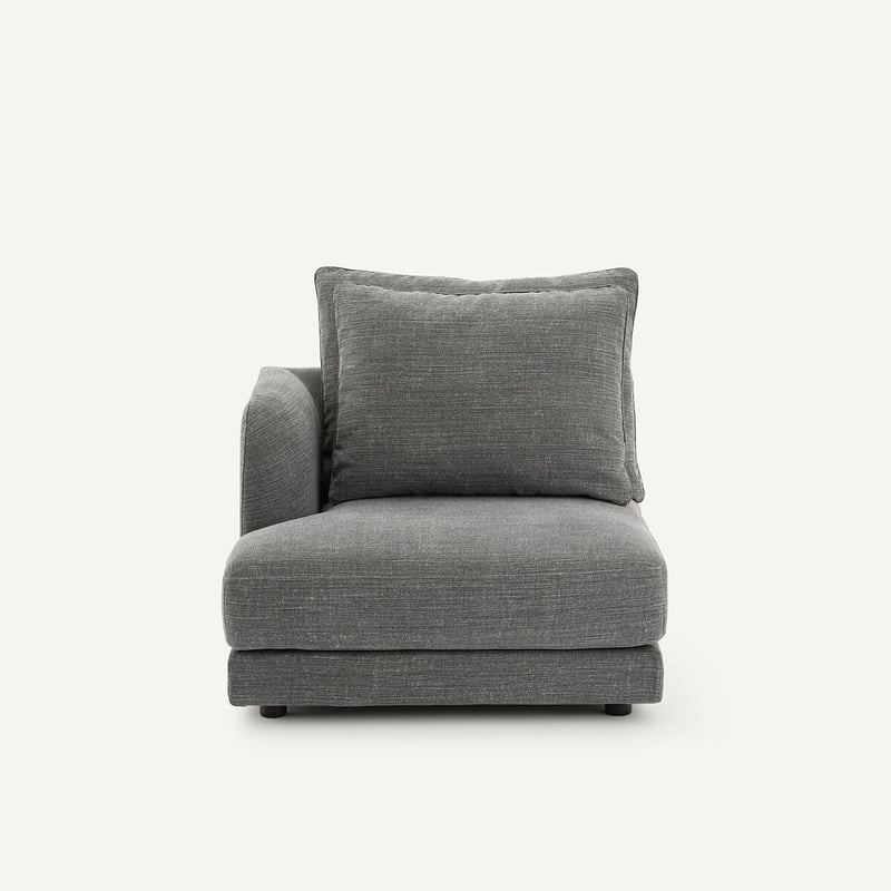 Am.pm Linkes Sofa-halbmodul, Modular, Aus Baumwolle Und Leinen, Tiberio