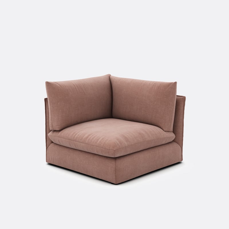 Eckelement Für Ein Modulares Sofa, Aus Strukturstoff, Malo