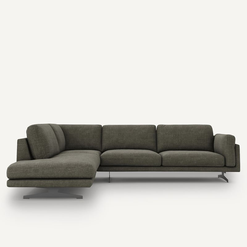 Am.pm Ecksofa César, Baumwolle/leinen