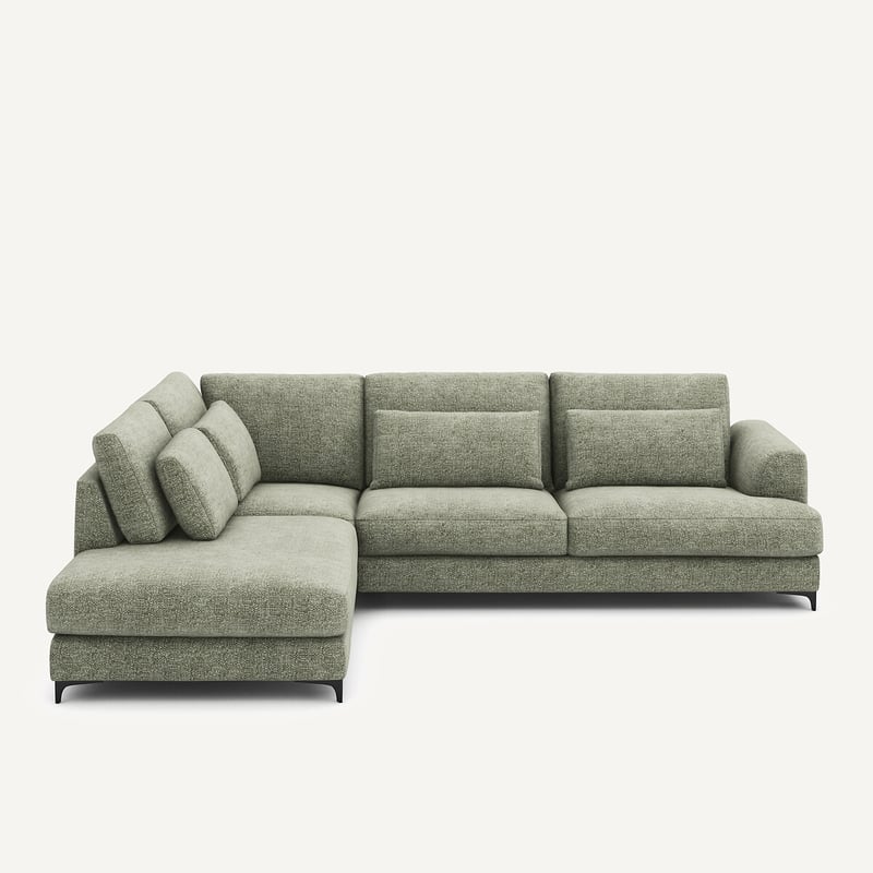 Am.pm Ecksofa Links, Umwandelbar, Aus Baumwolle Mit Armierung, Marsile