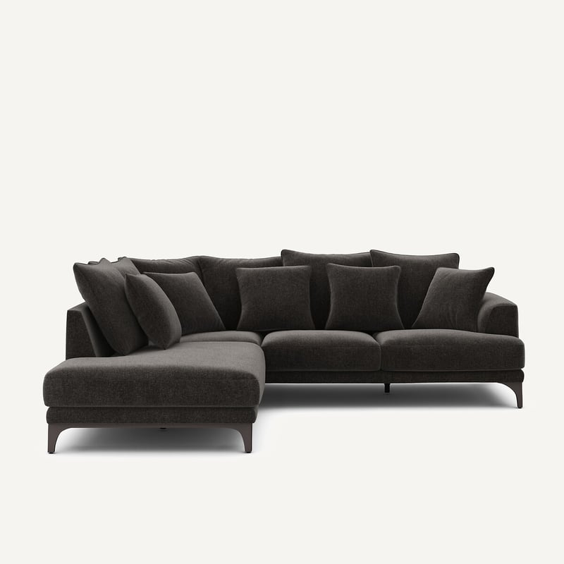 Am.pm Ecksofa Aus Chenille-velours, Armento
