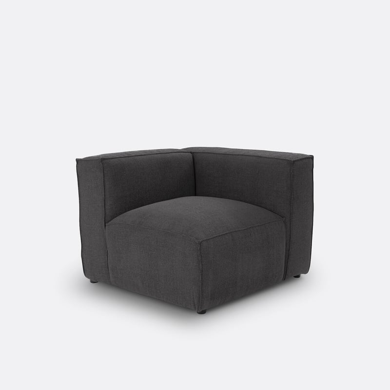 Eckelement Seven Für Modulares Sofa, Aus Strukturgewebe