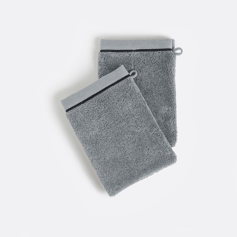 La Redoute Interieurs Set Mit 2 Waschhandschuhen Aus Gekämmter Baumwolle 675 Gr/m2, Victor