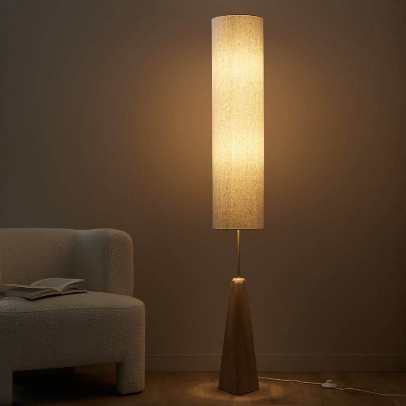 Am.pm Stehlampe Nestwood, Eiche Massiv