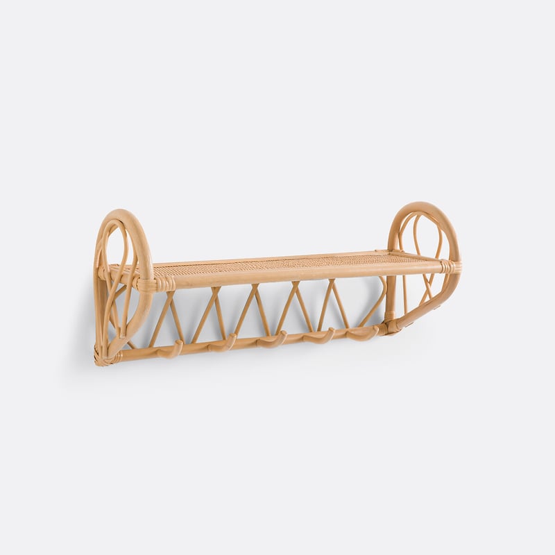 La Redoute Interieurs Wandgarderobe Malu Mit 5 Haken, Rattan