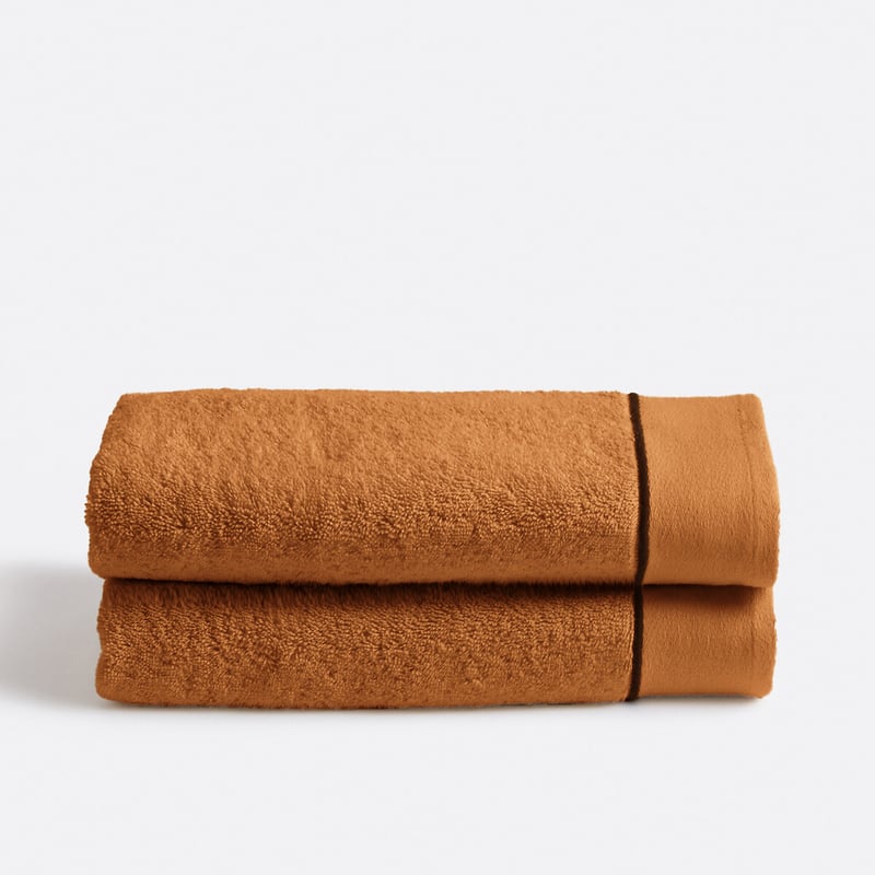 La Redoute Interieurs Set Mit 2 Handtüchern Aus Gekämmter Baumwolle 675g/m2, Victor