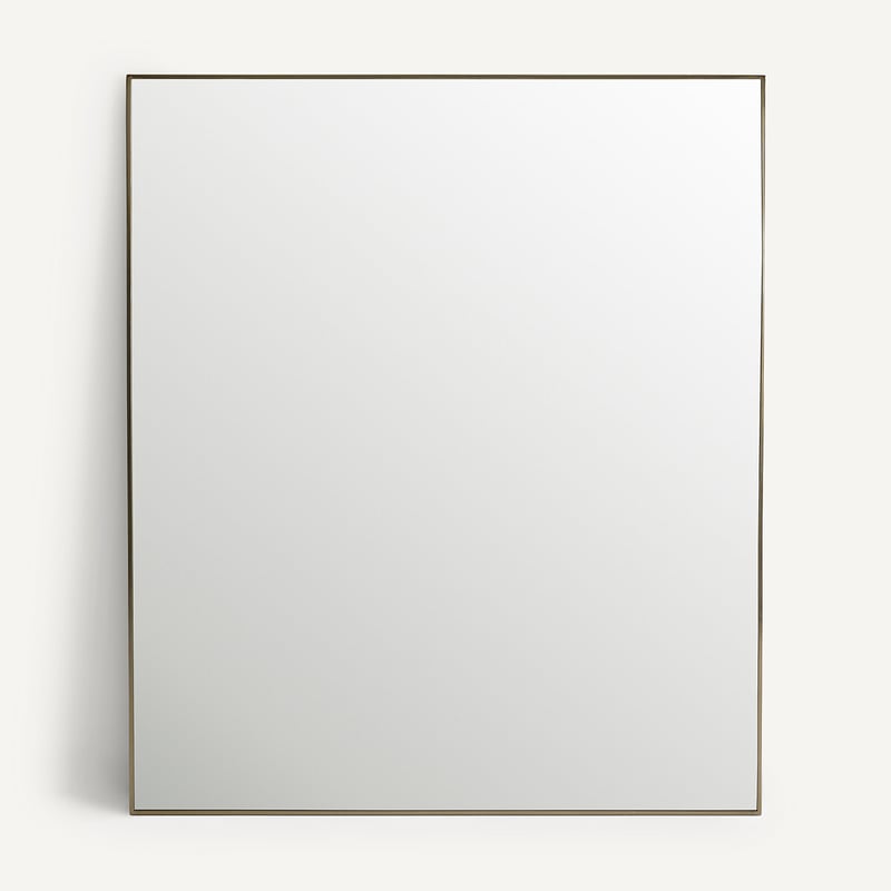 Am.pm Spiegel Caligone, Altmessingfarbener Stahl, H. 140 Cm