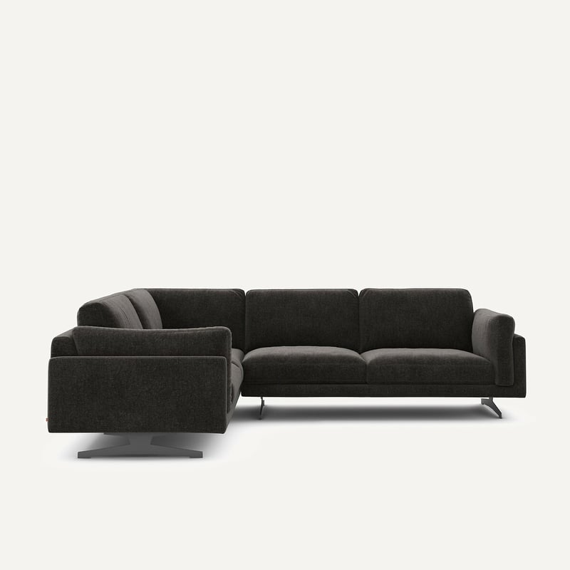 Am.pm Ecksofa Aus Chenille-velours, César