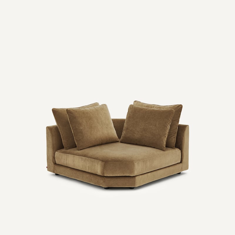 Am.pm Modulares Ecksofa Aus Leinenvelours, Tiberio