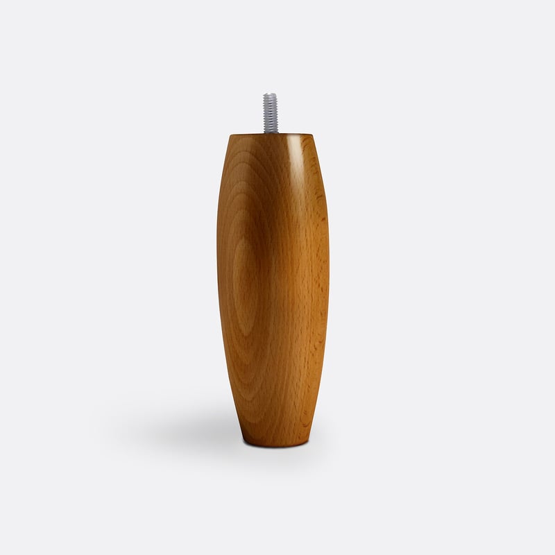 4er-pack Bettfüsse In Ovaler Form, Höhe 15 Cm