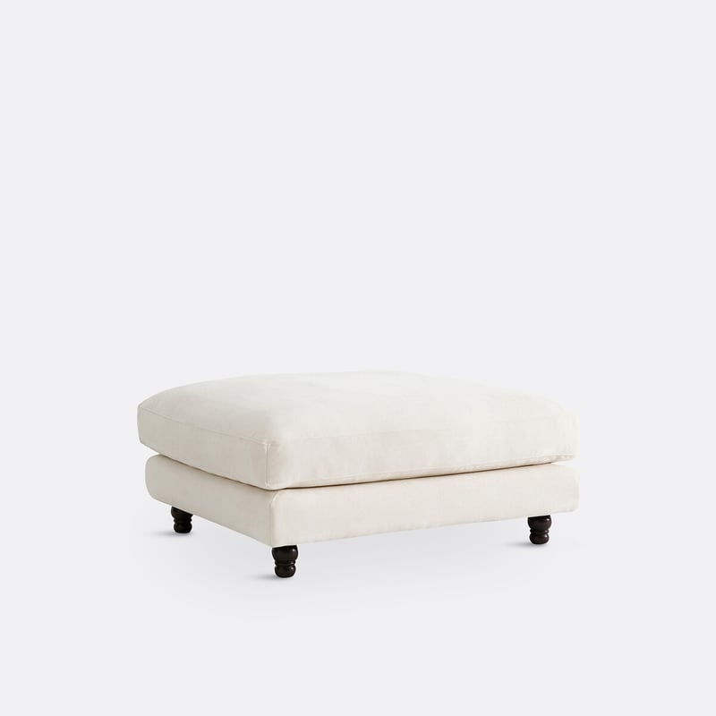 Polsterhocker Noon, Polyester Meliert
