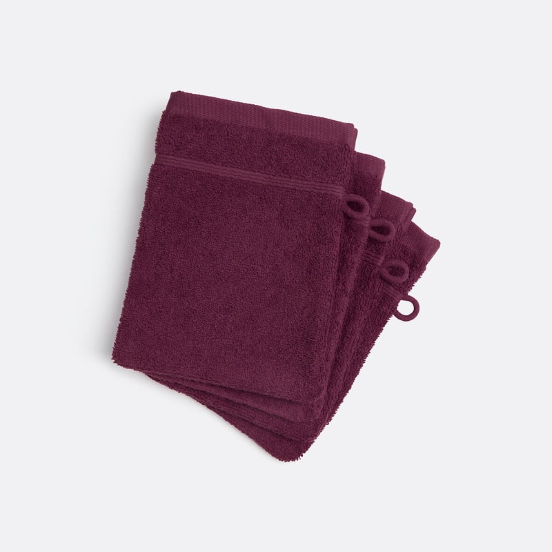 La Redoute Interieurs 4er-pack Waschlappen Zavara, Schlingenfrottee