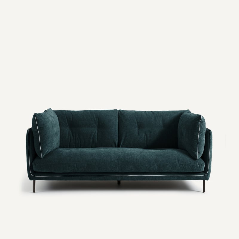 Am.pm Kompaktes Sofa Aus Chenille-samt, Botero