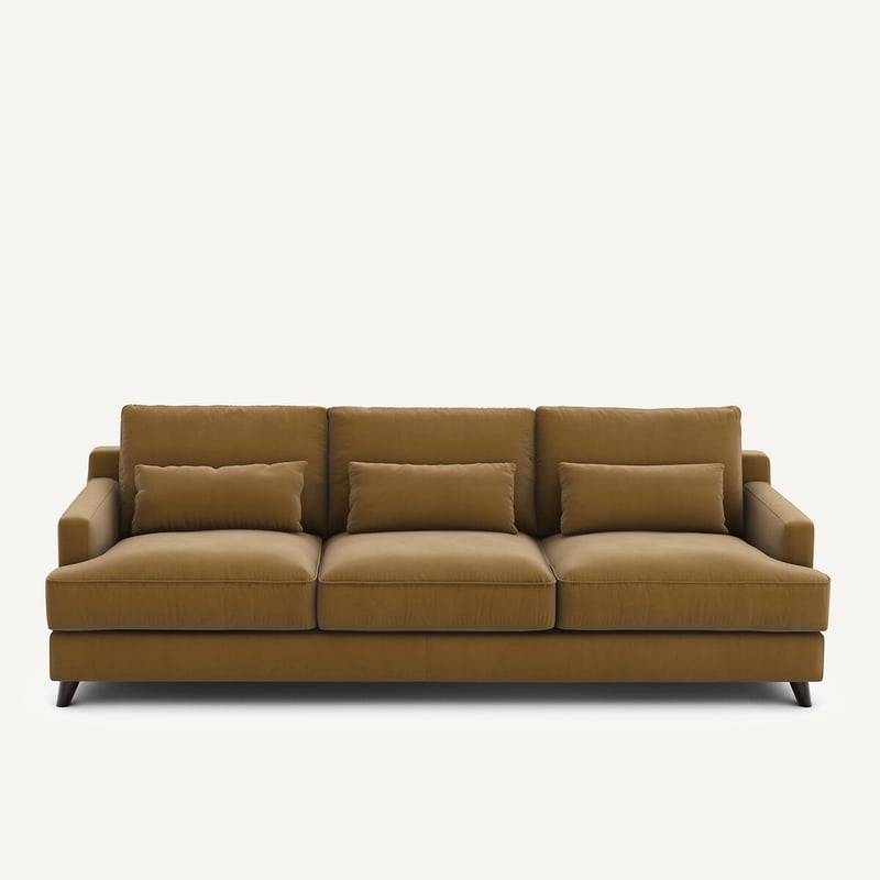 Am.pm Sofa, 3- Oder 4-sitzig, Aus Leinenvelours, Alwine