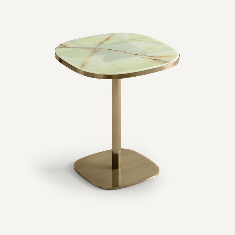 Am.pm Bistro-tisch Lixfeld Mit Jadeplatte, Ø 60 Cm