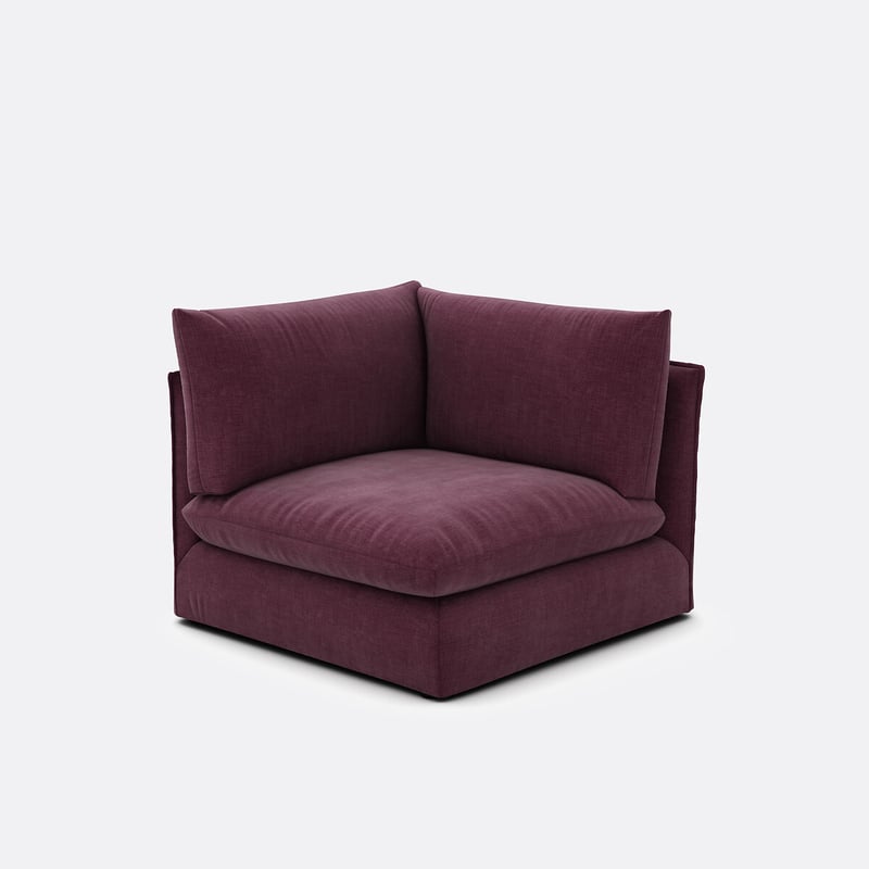 Eckelement Für Ein Modulares Sofa, Aus Strukturstoff, Malo