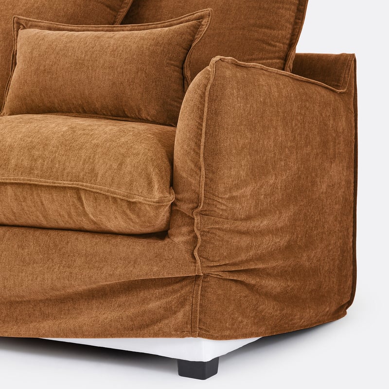 Bezug Für Ecksofa Aus Meliertem Polyester, Odna