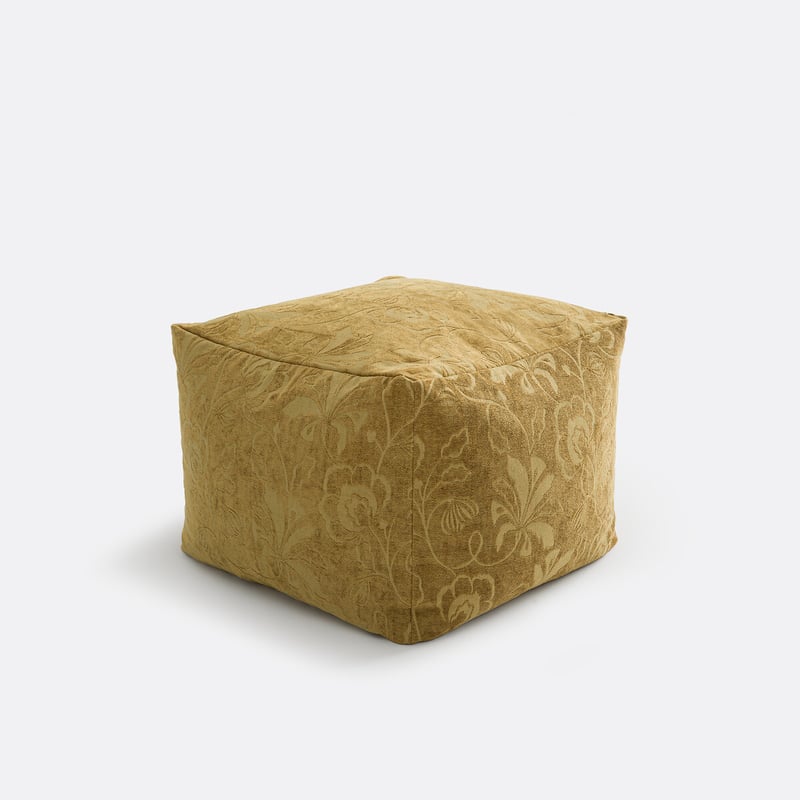 Sitzsack Sidonie Aus Samt Mit Floralem Jacquard-muster